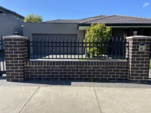 brick fence