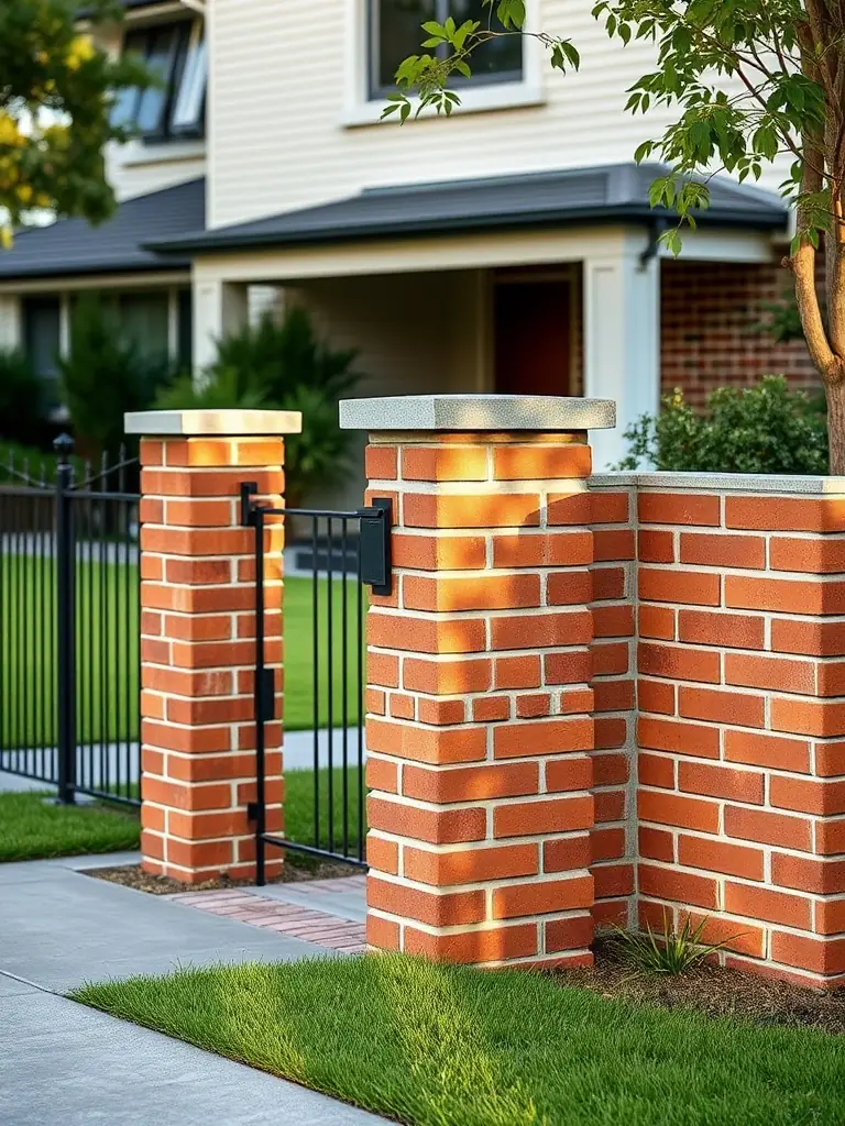 A newly constructed brick letterbox and fence, enhancing the curb appeal of a Melbourne home.